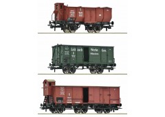 Set 3 vagoane marfa K.Bay.Sts.B.- H0 Roco 6600223